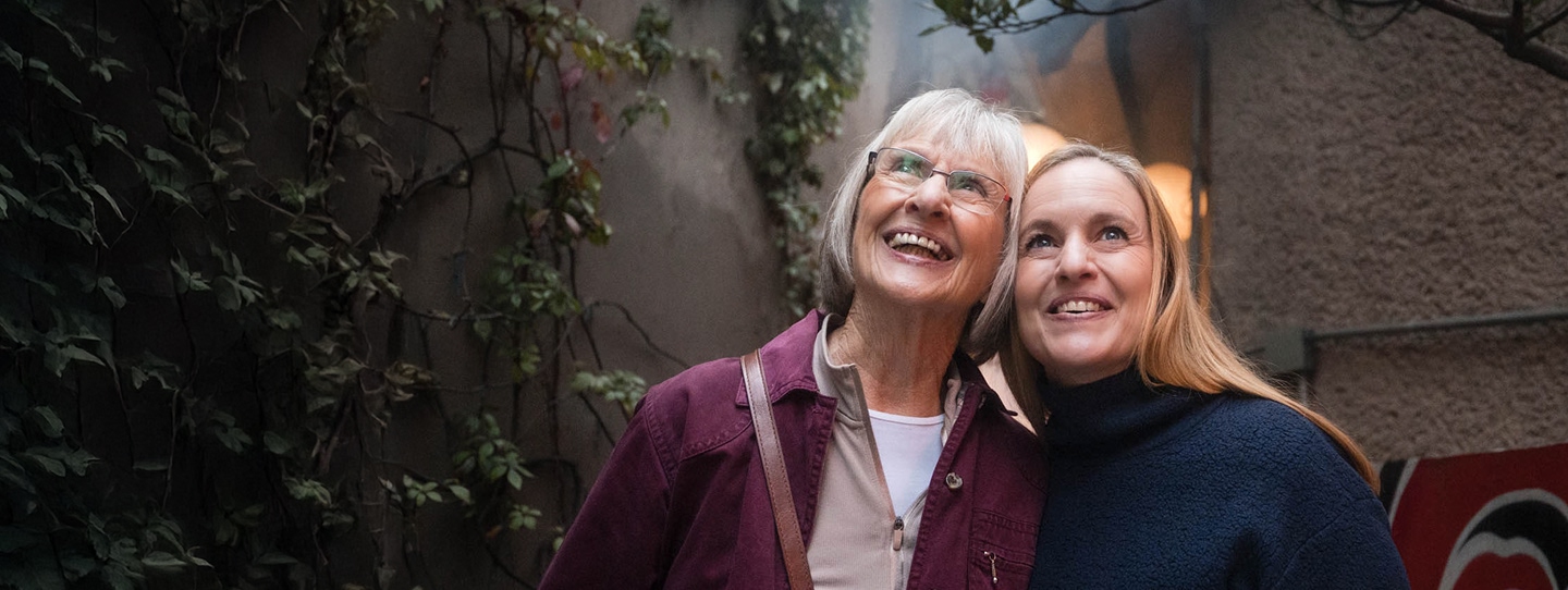 Grandfather playing with granddaughter